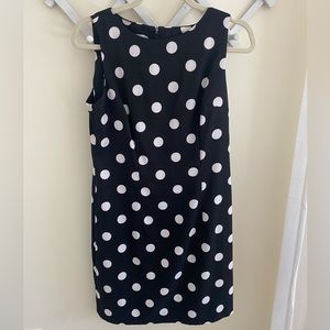 Black & white polka dot dress, Size 8